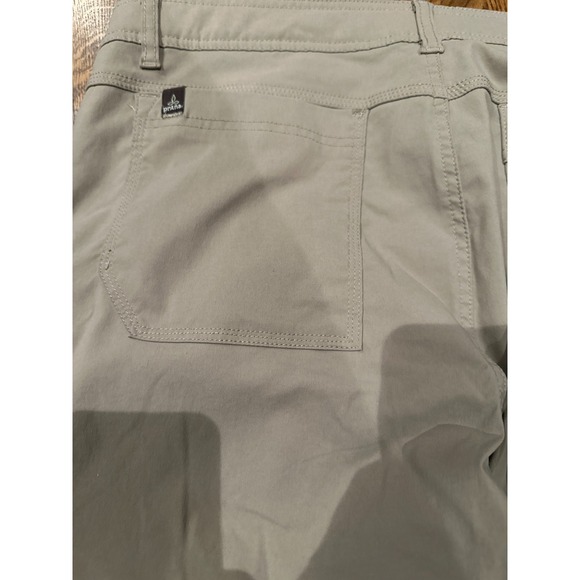 prAna Stretch Zion Hiking Pants XL Khaki Snap Hem - Picture 10 of 10